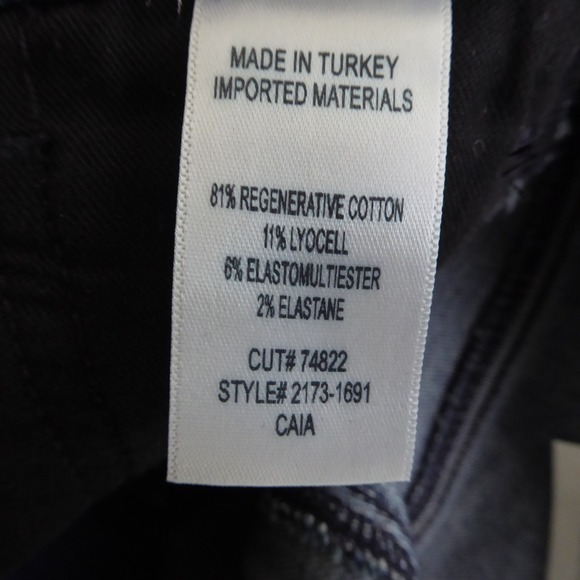 Citizens of Humanity Caia Straight Leg Jeans Regency Wash Size 25 Dark Blue - Picture 9 of 10